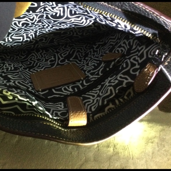 NWT Coach by Keith Haring Leather Messenger Bag - Picture 6 of 9